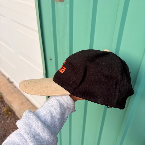 Pure fine tanaka hat baseball cap orange 2 tone brown black - Picture 5 of 6